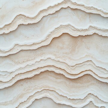 High-definition close-up of porous travertine cladding, intricate patterns and textures