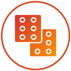 Dice Vector Design Icon Style