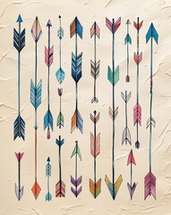 Hand drawn arrow collection