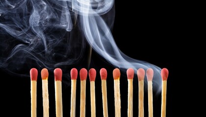 matchstick isolated on transparent background