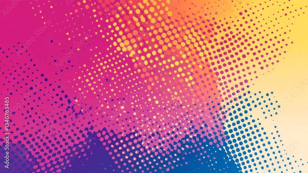 Poster abstract colorful dotted background with gradient texture