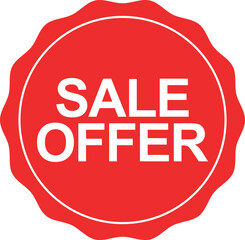 SALE OFFER stamp vector illustration