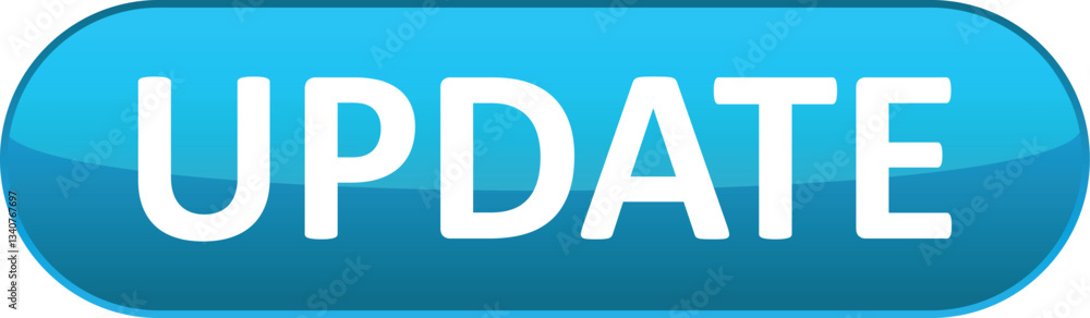 Aufkleber update button. button element for web design and mobile devices. vector illustration