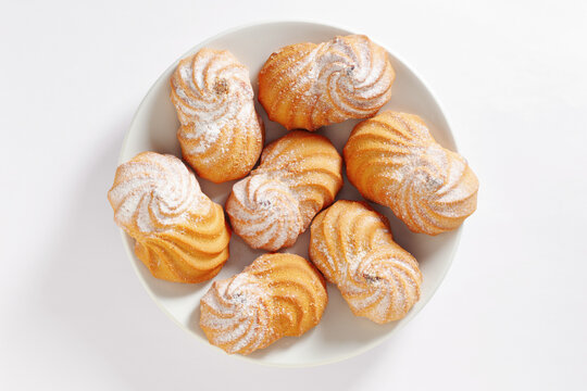 Shortbread cookies in plate