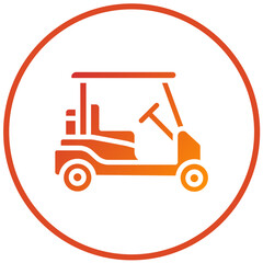 Vector Design Golf Cart Icon Style