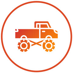 Vector Design Bigfoot Car Icon Style