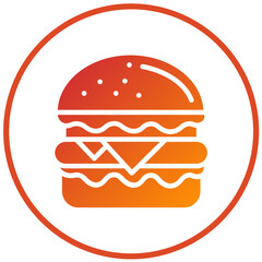 Vector Design Burger Icon Style