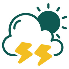 Weather green icon