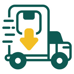 Delivery green icon