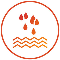 Obraz premium Vector Design Water Drops Icon Style