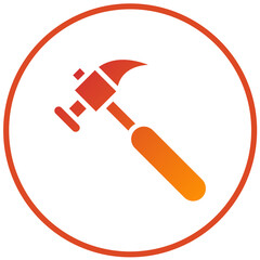 Vector Design Hammer Icon Style