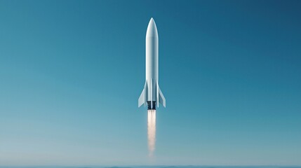 DF-17 hypersonic missile ascends into clear sky leaving a vapor trail, showcasing innovative military engineering and design