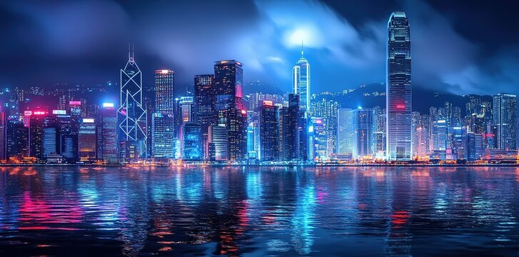 Hong Kong Night Skyline Images – Browse 95,630 Stock Photos, Vectors ...