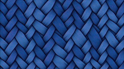 Fototapeta premium A close-up view of a woven blue texture, showcasing intricate patterns and rich color depth, perfect for backgrounds or design elements, Denim Texture woven seamless.