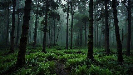 Obraz premium morning in the forest