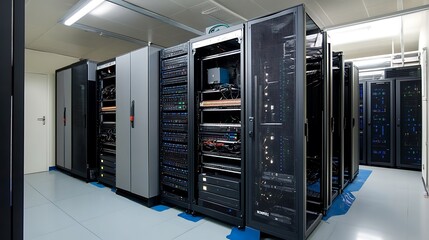 High-Tech Server Room: A Glimpse into the Digital Core