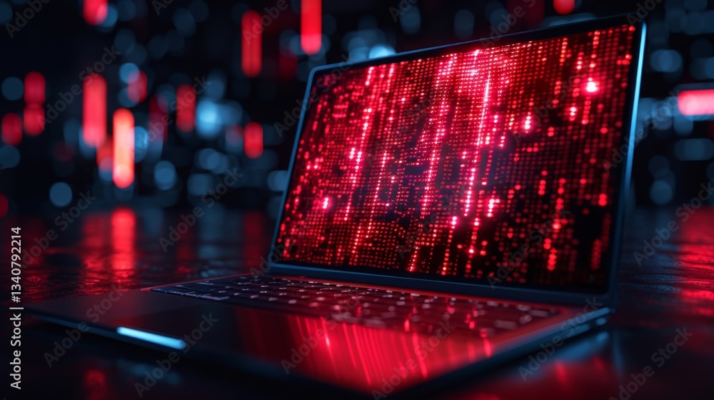 Poster malware detection and data protection on a modern laptop through advanced firewall technology