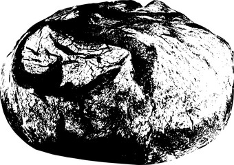 Round bread illustration