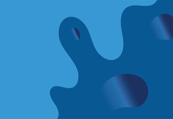 abstract blue background with smooth lines and spots. vector illustration.