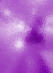 Purple rough frosted glass clear shiny. shadow reflection from the back