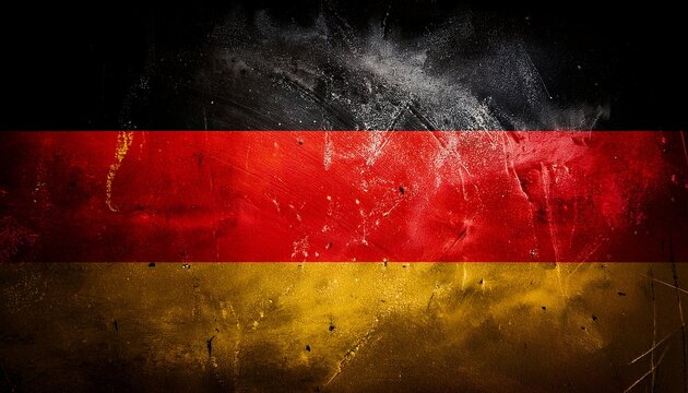 grunge german flag