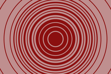 Hypnotizing background, red circular pattern, geometric design