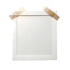 White Recessed LED Light Fixture Panel isolated on transparent background