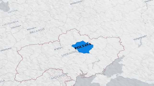 Poltava Map.Map overview of Poltava region in Ukraine &ndash; journey through the city