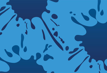 Blue paint splashes background. Vector illustration of blue paint splashes.