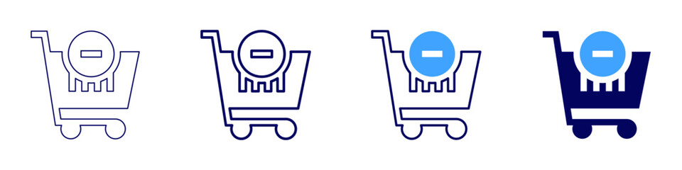 Sustainable sourcing transparency icon in 4 different styles. Thin Line, Line, Bold Line, Duotone. Duotone style. Editable stroke
