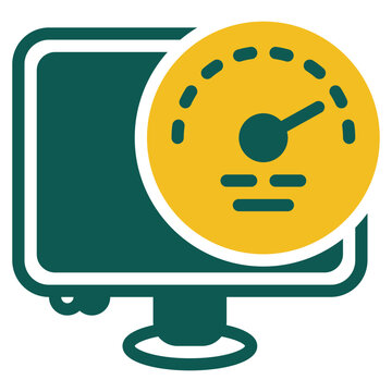 Performance green icon
