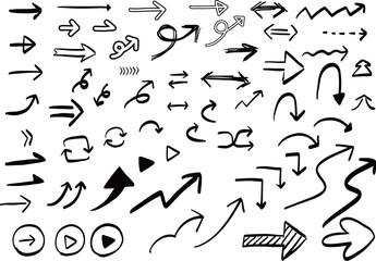 手書きのシンプル矢印