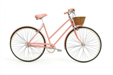 An road bicycle isolated on a white background, showcasing its lightweight frame
