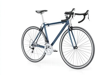 Fototapeta premium An old jengki bicycle isolated on a white background