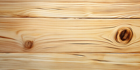High-resolution close-up of natural wooden planks featuring warm tones, knots, and a distinctive wood grain pattern. Perfect for backgrounds, textures, and interior design concepts.