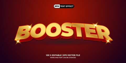 3D Gold Design Vector Text Effect