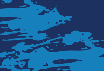 Camouflage pattern. Seamless background. Blue texture. Vector illustration.