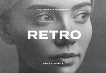 Retro Grunge Vintage Old Photo Effect Paper Texture Template Mockup Overlay Style