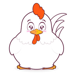 chicken sad face cartoon cute