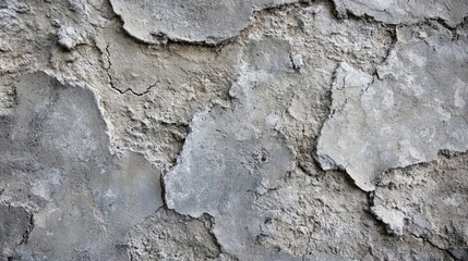 Fototapeta premium A detailed depiction of cracked concrete with exposed layers