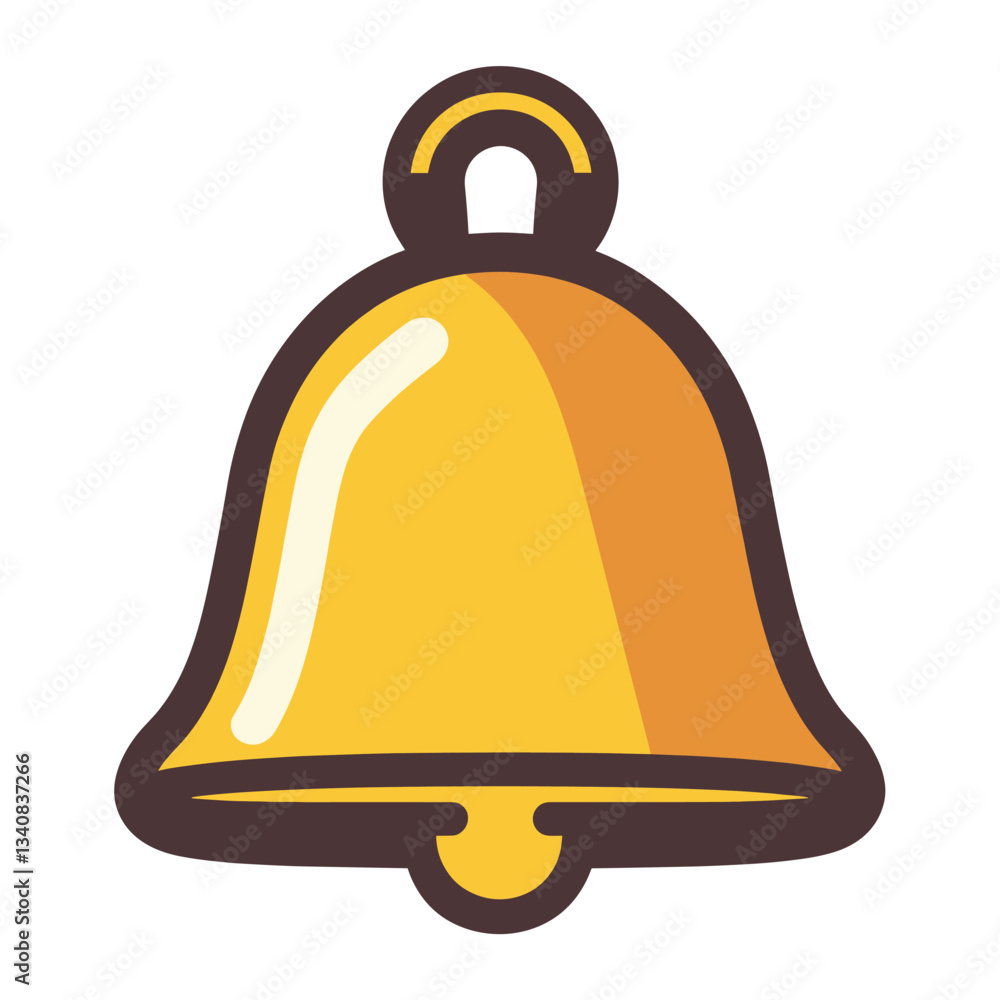 Poster vectoricon bell simple design notification