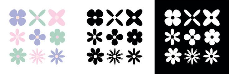 Vector Flowers set
