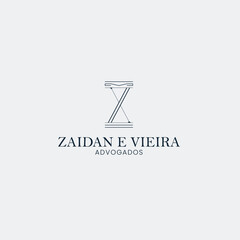 Zaidan E Vieira Advogados Law Firm Logo – Bold 'X' Emblem, Modern Legal Branding, Professional Justice Icon - Editable Vector