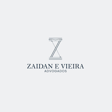 Zaidan E Vieira Advogados Law Firm Logo &ndash; Bold 'X' Emblem, Modern Legal Branding, Professional Justice Icon - Editable Vector