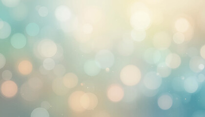 Fototapeta premium A soft, pastel-colored background with blurred light circles, creating a dreamy and ethereal effect.