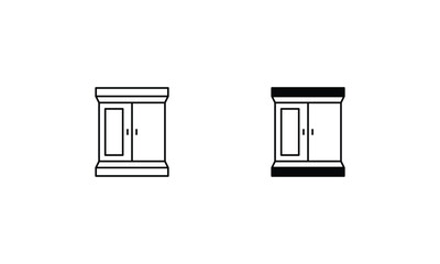 Wardrobe vector icon 
