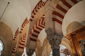 Striped arches supported by columns