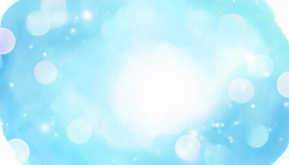 キラキラ、爽やかな青、水色のフレーム背景、イラスト素材