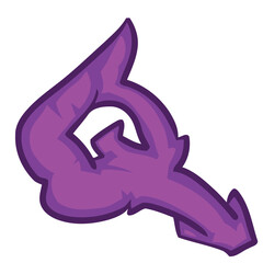 Q Font Graffiti Urban. Typography Graffiti Art