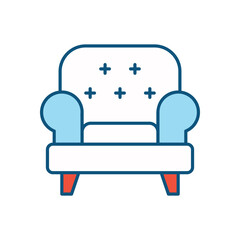 Armchair vector icon 